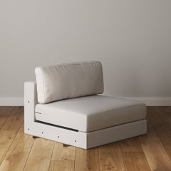 Upholstered Sofa Standard Seat Textured Bisque (Modular Sofa Part)