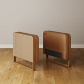 Upholstered Sofa Cane Arm Camel (Modular Sofa Part)