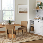 Exposed Back Dining Chair Light Brown (Set of 2)