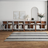 Large Mid-Century Credenza Open Storage Unit (Set of 4)