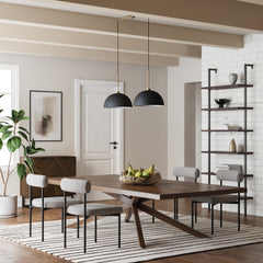 Metal Hanging Ceiling Pendant Light Black