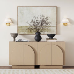 Modern Farmhouse Wall Light with Linen Shade (Set of 2)