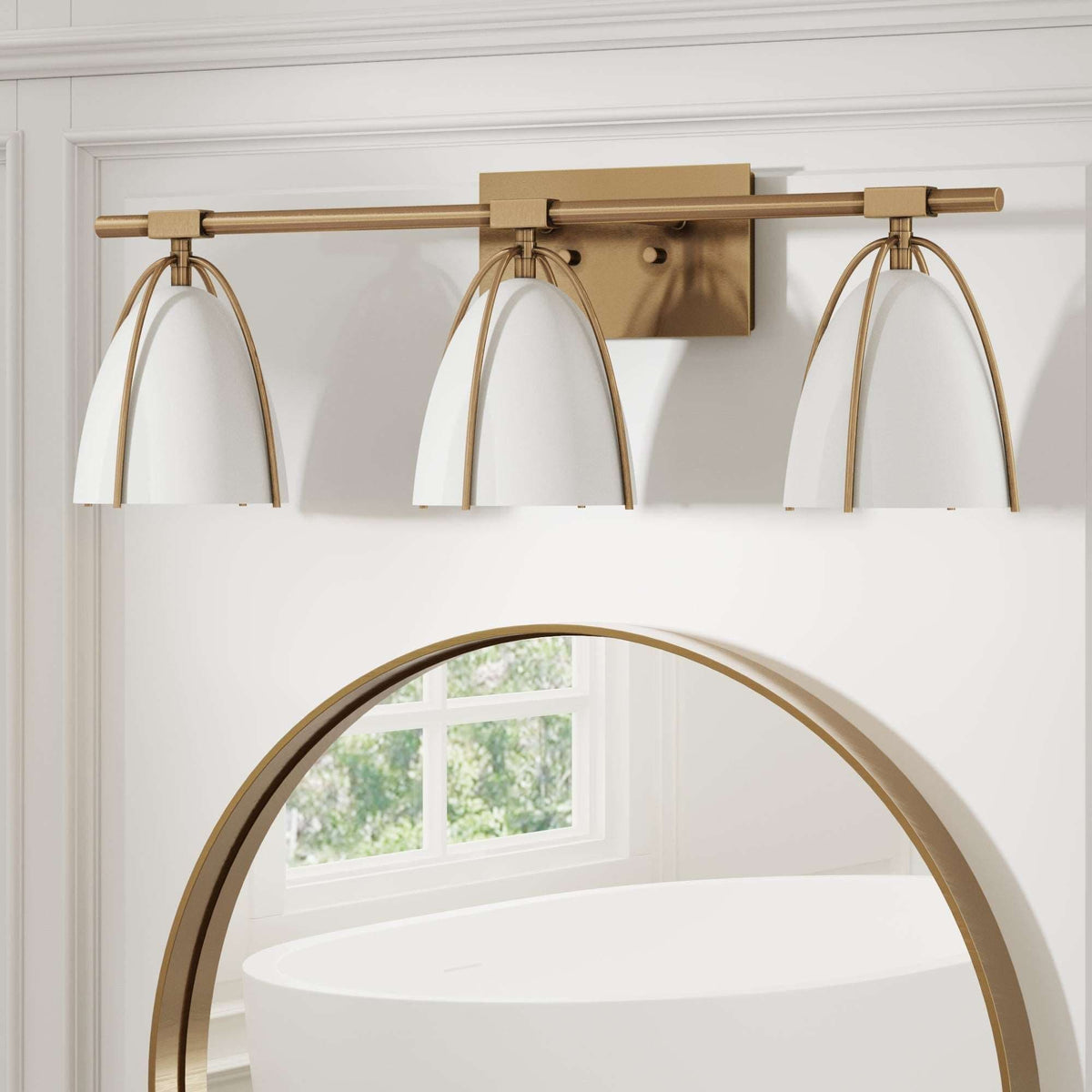 Metal Cage Bathroom Vanity Light