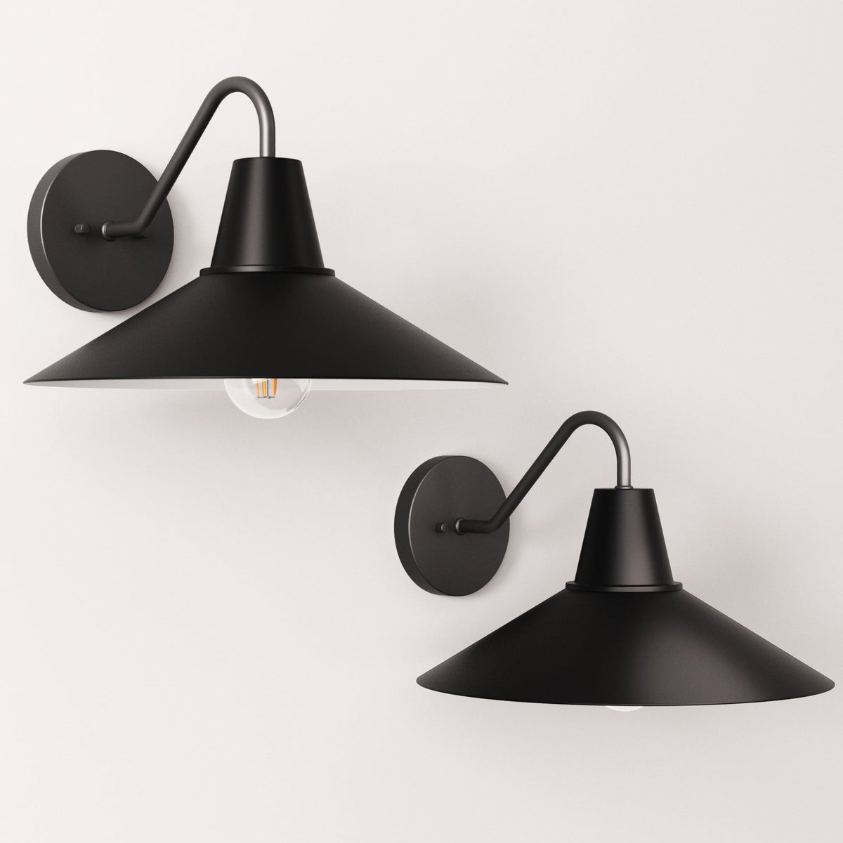 Indoor or Outdoor Metal Decorative Wall Light (Set of 2)