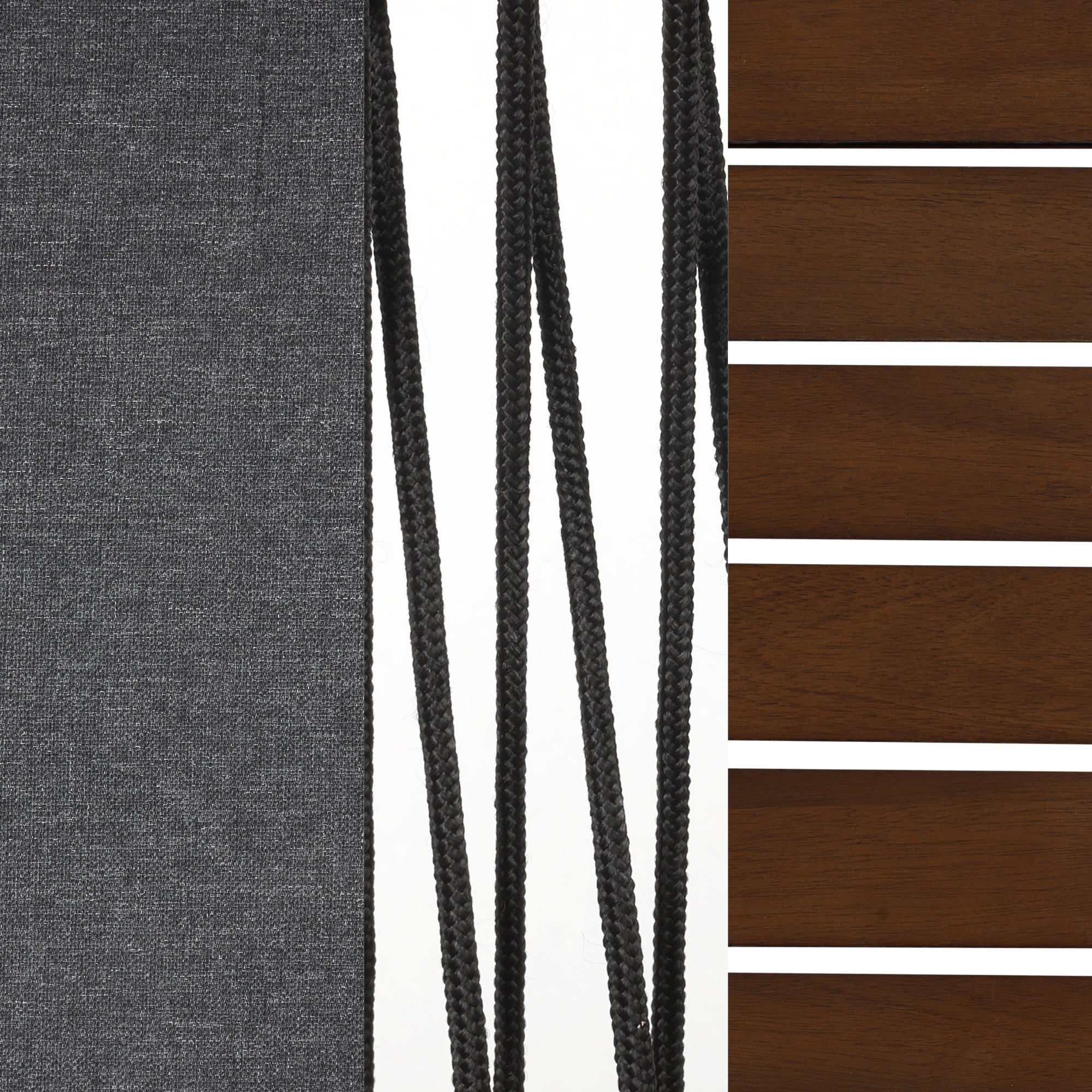 Outdoor Patio Wood Arm Chair Gray Dark Acacia