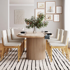 Modern Exposed Back Dining Chair (Set of 6)